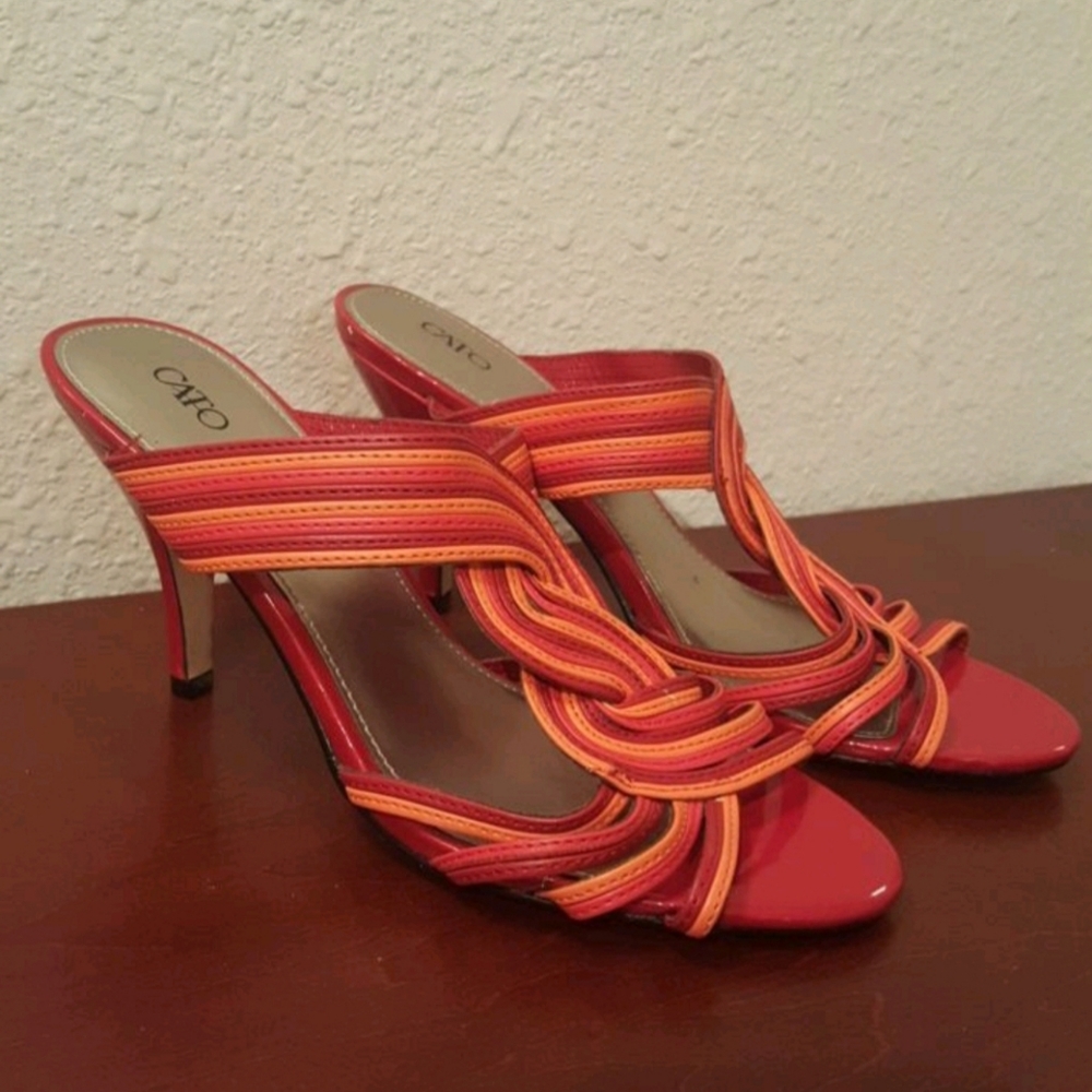 Red & Orange CATO Heels